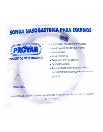 Sonda Nasogástrica para Equinos 17mm 3,00 Metros Provar