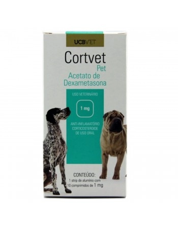 CORTVET PET 1MG - 10 COMP