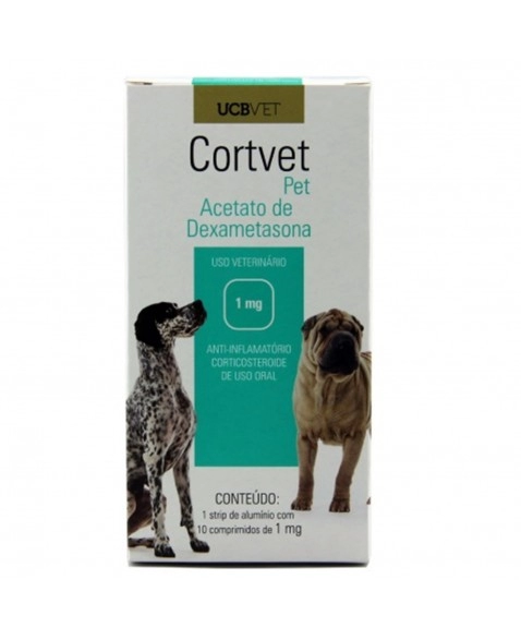 CORTVET PET 1MG - 10 COMP