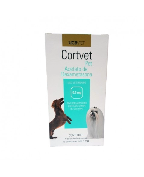 CORTVET PET 0,5MG - 50 COMP (DISPLAY)