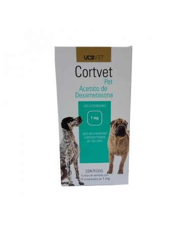 CORTVET PET 1MG - 50 COMP (DISPLAY)