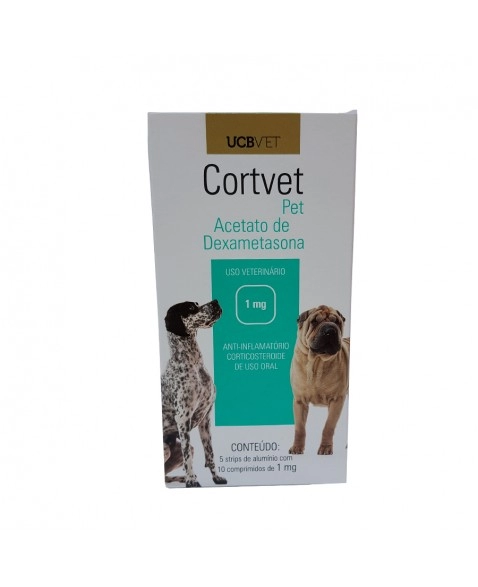 CORTVET PET 1MG - 50 COMP (DISPLAY)