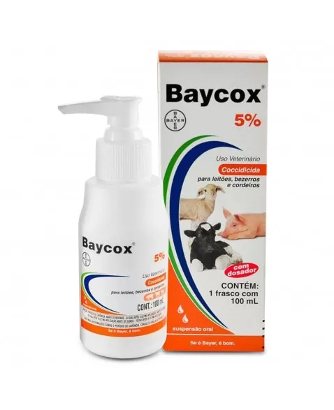 Baycox 5% Suspensão Oral 100ml Tratamento de Coccidiose Bayer Elanco