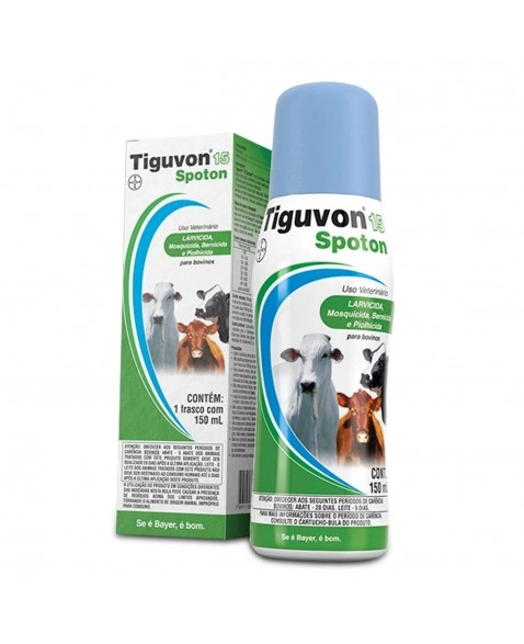 Tiguvon 15 Spot On Mata Bicheiras 150ml Bayer Elanco