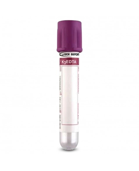 Tubo para Coleta de Sangue EDTA K2 2ml Roxo 100 Unidades Labor Import