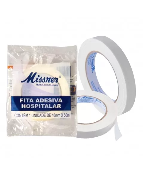 Fita Adesiva Hospitalar Crepe 16mm x 50m Missner