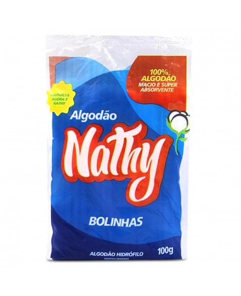 Algodão Hidrófilo Bolinhas 100g Nathy