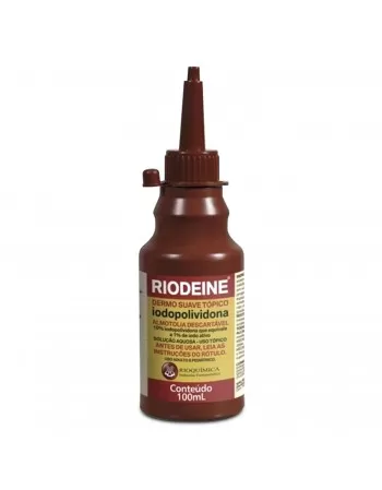 Iodopolividona Solução Aquosa Riodeine Tópico 100ml Rioquímica