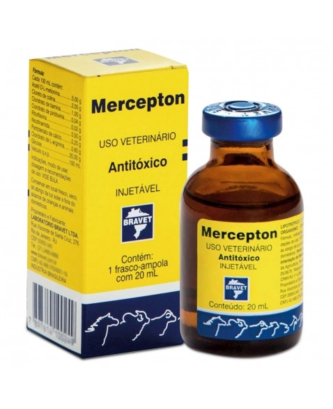 Mercepton Injetável 20ml Antitóxico Bravet