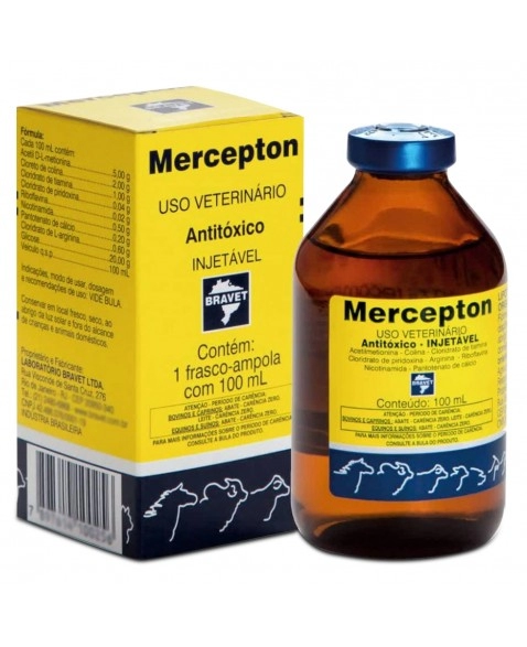 Mercepton Injetável 100ml Antitóxico Bravet