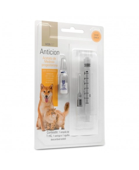 Cartela Anticion Inibidor De Cio Em Cadelas E Gatas 1ml UCB | VETSHOP