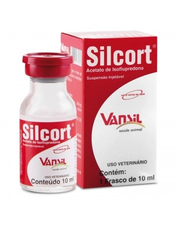 Silcort® Anti-Inflamatório Isoflupredona Injetável 10mL Vansil