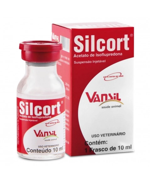 Silcort Anti-Inflamatório Isoflupredona Injetável 10ml Vansil