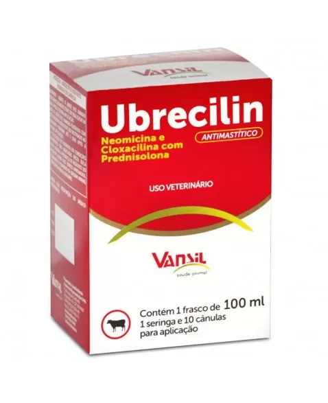 Ubrecilin Antibiótico Intramamário Injetável 100ml Vansil