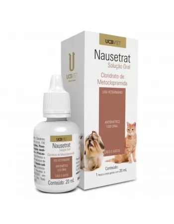 Nausetrat Solução Oral AntiEnjoo Para Cão e Gato 20ml UCB