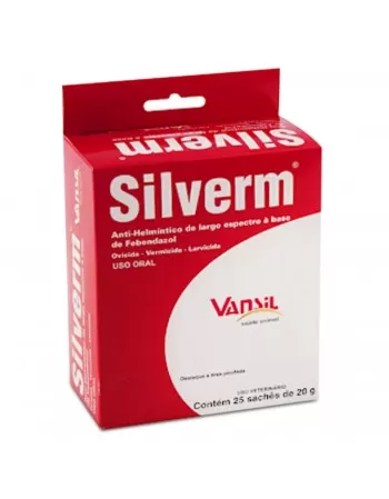 Silverm Vermífugo 25 Sachês 20g Vansil