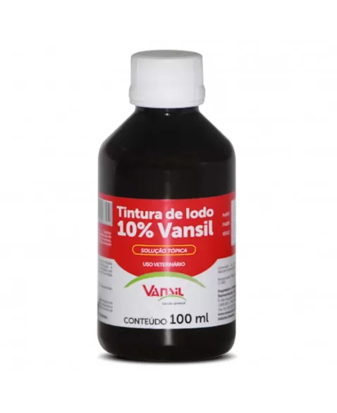 Tintura de Iodo 10% Vansil Antisséptica 100ml