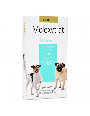 Anti-Inflamatório Meloxytrat Cães e Gatos 10 Comprimidos UCB