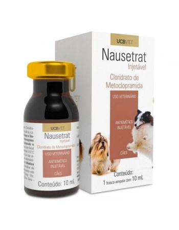 Nausetrat Injetável AntiEnjoo Para Cão E Gato 10ml UCB