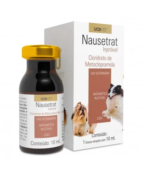 Nausetrat Injetável AntiEnjoo Para Cão E Gato 10ml UCB |VETSHOP