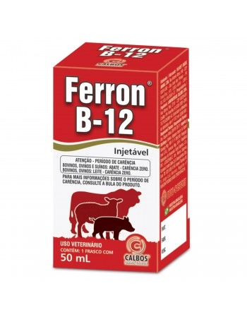 Ferron® B12 50mL Vitamina B12 Injetável Calbos