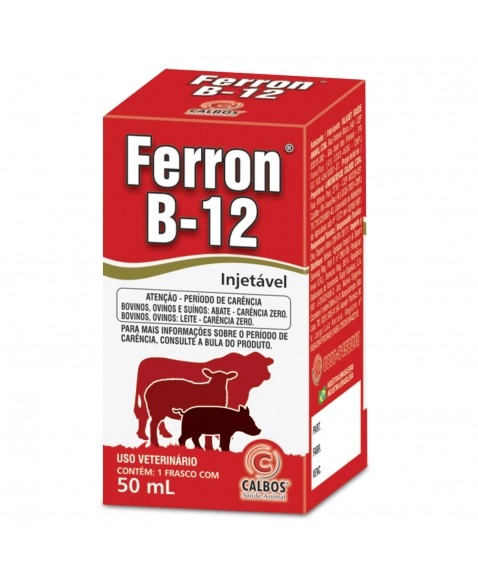 Ferron B12 50ml Vitamina B12 Injetável Calbos