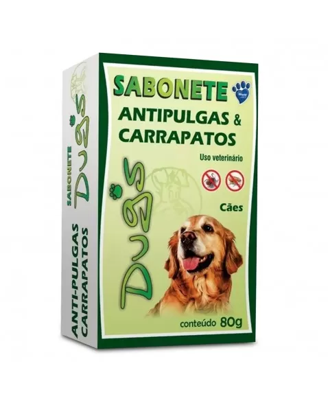 Sabonete Dug's Antipulgas e Carrapatos para Cães 80g World