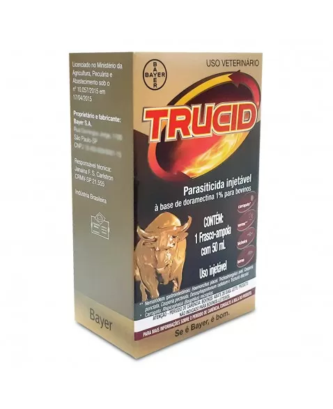 Trucid Doramectina 1% Parasiticida Injetável 50ml Bayer Elanco