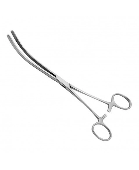 Pinça Kocher Intestinal Curva 23cm Aço Inox Weldon