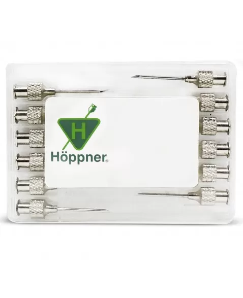 Agulha Hipodérmica Veterinária 25x1,5mm Caixa Acrílica com 12 Unidades Hoppner