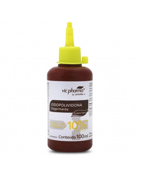 Iodopolividona Solução com Tensoativos Degermante 100ml Vic Pharma