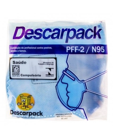 MASCARA N95/PFF2 SEM VALVULA - DESCARPACK