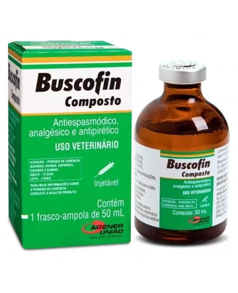 Buscofin Composto Injetável Antiespasmódico e Analgésico 50ml Agener