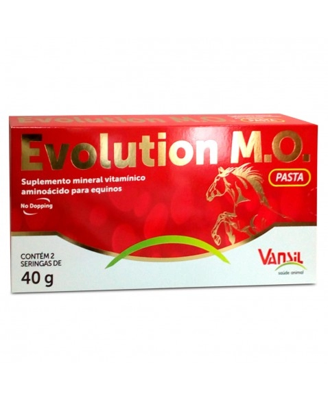 Evolution M.O. Suplemento Equino em Pasta 2 seringas 40g Vansil