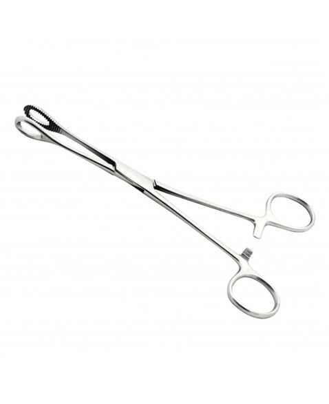 Pinça Foerster com Serrilha Reta 18cm Aço Inox ABC