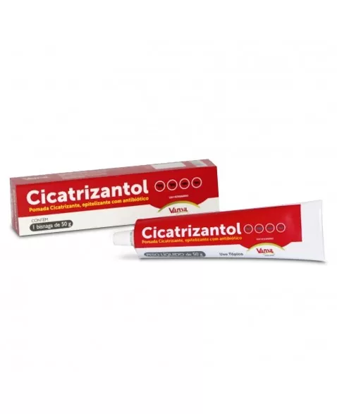 Cicatrizantol Pomada cicatrizante e epitelizante com antibiótico 50G Vansil