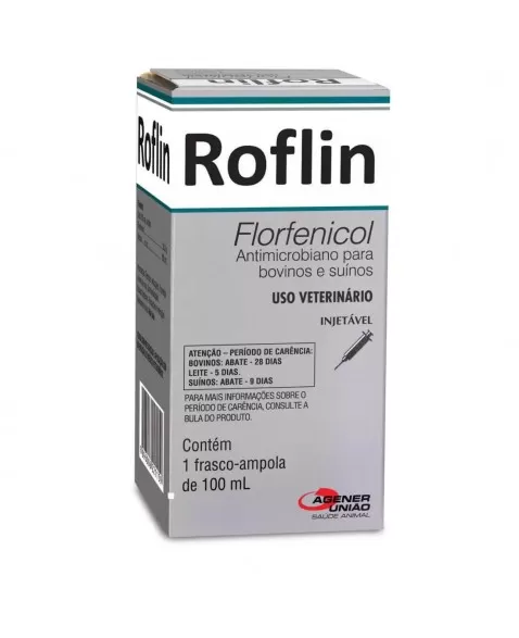 Roflin Antimicrobiano Injetável 100ml Agener