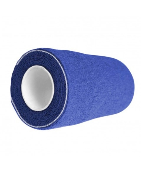 Bandagem Látex Elástica 10cm X 4,5m Azul Com Proteção Atadura Hoppner