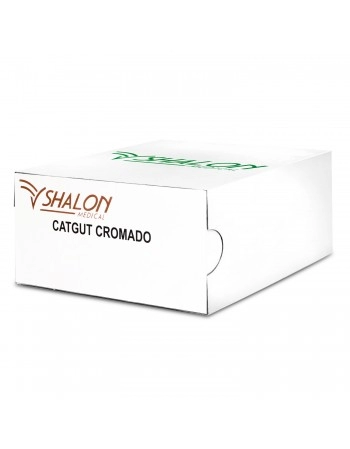 Fio de Sutura Catgut Cromado 1 sem Agulha 1,5m Shalon