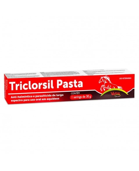 Triclorsil Pasta Anti-Helmíntico e Parasiticida Para Equídeos 30g Vansil