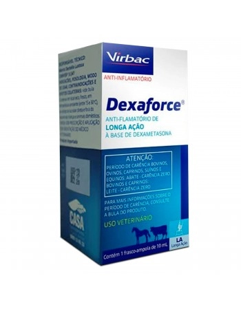 Dexaforce Anti-Inflamatório 10mL Dexametasona Virbac