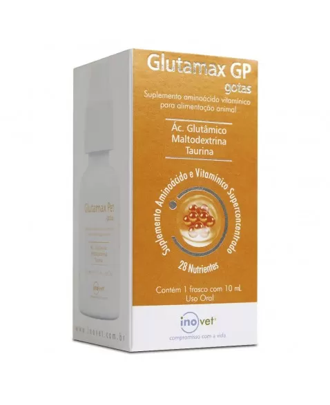 Glutamax GP Suplemento Vitamínico para Animais 10ml Inovet