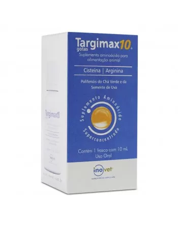 Targimax 10 Suplemento Aminoácido para Alimentação Animal 10ml Inovet