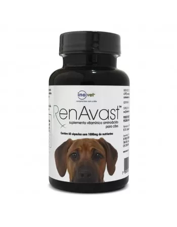 RenaVast Suplemento Vitamínico para Cães 1000mg com 60 Capsulas Inovet