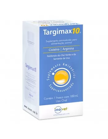 Targimax 10 Suplemento Aminoácido Para Alimentação Animal 100ml Inovet