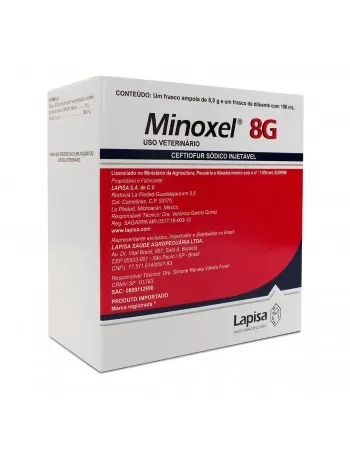 Minoxel 8G Ampola + Diluente com 100ml Elanco