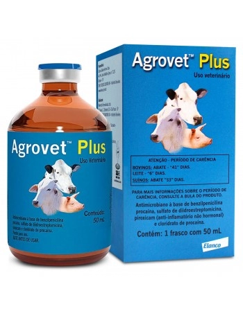 Validade 30/04/2024 - Agrovet Plus Injetável com 50ml Elanco