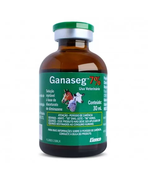 Ganaseg injetável 7% com 30ml Elanco | VETSHOP