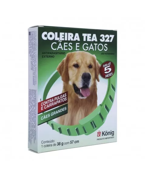 Coleira Antipulgas para Cães Grandes Tea 327 38g 57cm Konig