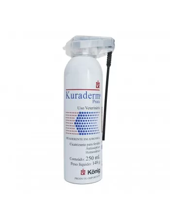 Kuraderm Cicatrizante Fisiológico e Desinfetante Aerossol 250ml Konig